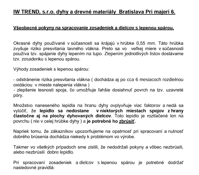 Pokyny pre spracovanie zosadeniek