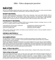 Sibu folie - navod