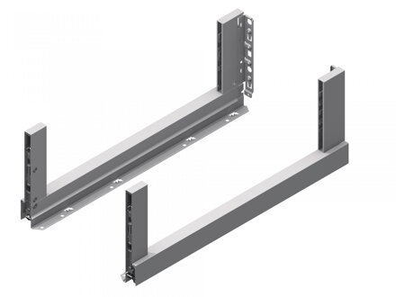 GR- bočnica Crystal Plus, Scala, H140, 450 mm, strieborná