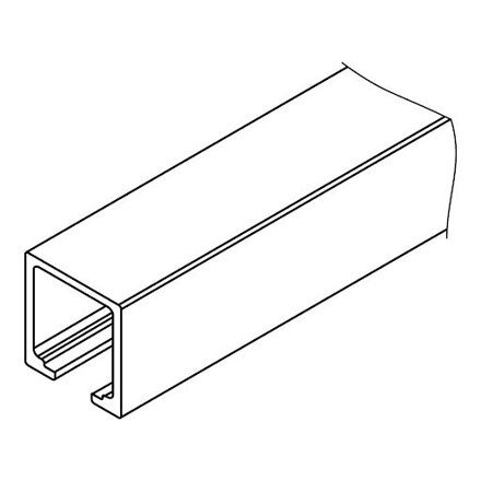 Hawa Junior 100 vedenie do stropu, predvŕtané 1800 mm, eloxovaný hliník