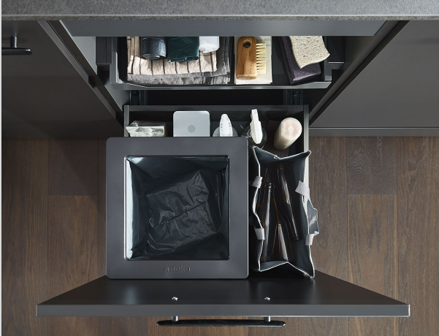 PEKA odpadkový kôš OEKO UNIVERSAL 40l, antracit