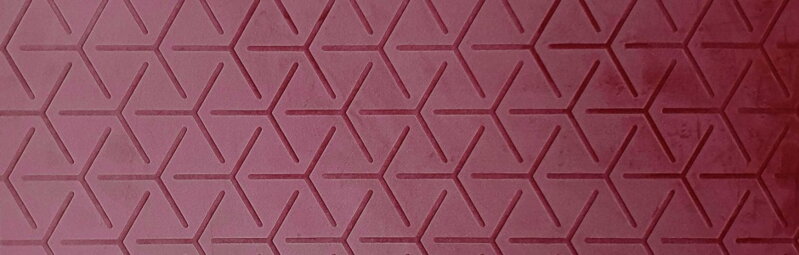 SIBU 22709 NA - FL CUBE VELVET Bordeaux 2600x1000x2,2mm