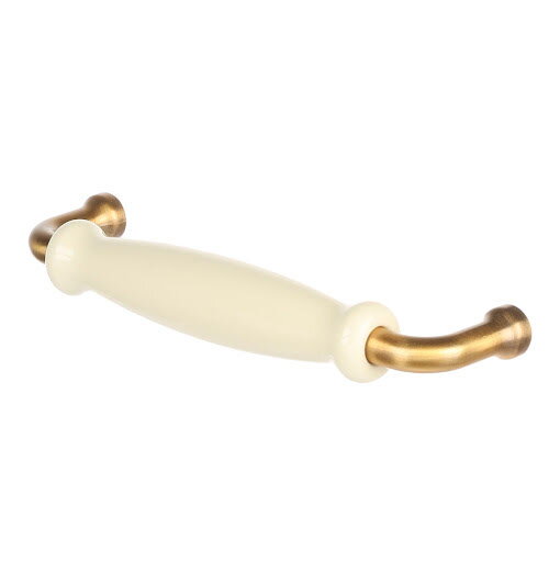 RiexTouch XR21 úchytka, 128 mm, patinovaná zlatá / porcelán RiexTouch XR21 úchytka, 128 mm, patinovaná zlatá / porcelán