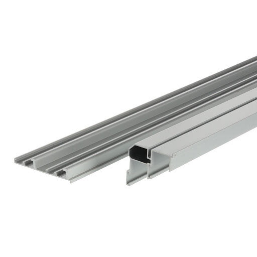 Riex ES80 Vedenie horné + spodné, 3000 mm, eloxovaný hliník, Riex ES80 Vedenie horné + spodné, 3000 mm, eloxovaný hliník,
