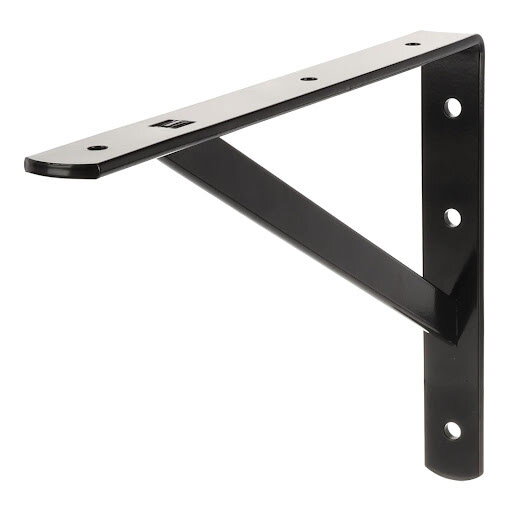 Riex JK25 podpera police 240x350x30 mm, T5, čierna Riex JK25 podpera police 240x350x30 mm, T5, čierna