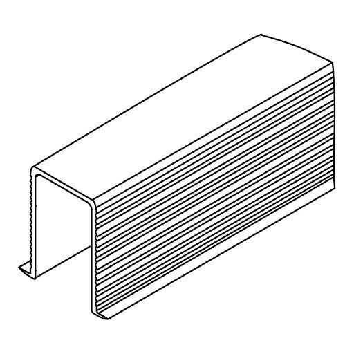 Hawa Junior 100 vodiaci profil 10 mm 1300 mm, plastic