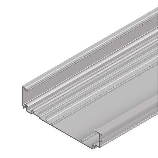 Cinetto PS40 Horné vedenie 2000 mm, brúsený eloxovaný hliník Cinetto PS40 Horné vedenie 2000 mm, brúsený eloxovaný hliník