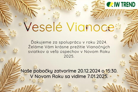 Vianoce a sviatočné voľno 2024/2025